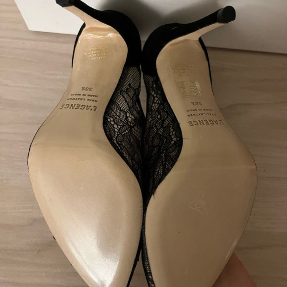 L’Agence Simone pump, black lace pump - Picture 3 of 6